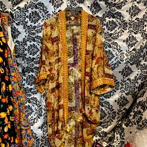 Reba open front drape cardigan kimono